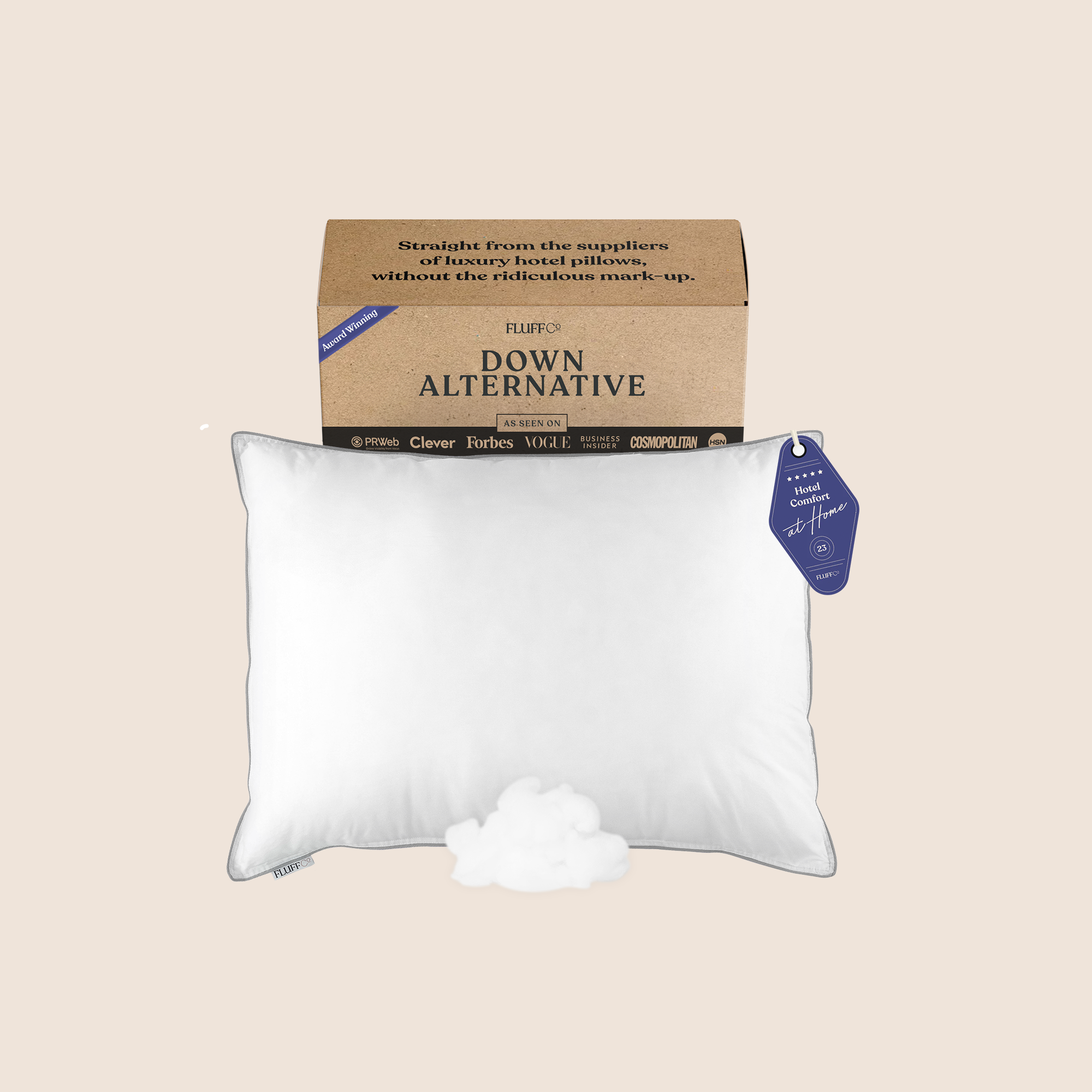 Down Alternative Pillow - Pillows - FluffCo | Hotel Comfort
